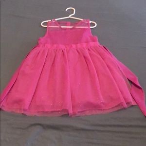 Pink glitter tule dress size 5-6